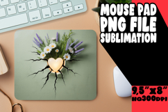 JOYFUL mouse PAD PNG Inspiration, 3D Heart Product Image 1