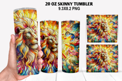 Skinny Tumbler 20oz Wrap Design, Summer Tumble PNG Design Product Image 1