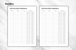 Dog Walking Logbook Template 1 | Simple Grid Product Image 3
