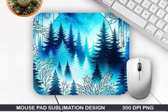 Christmas Tree Mouse Pad Sublimation,Christmas Mouse Pad PNG Product Image 1