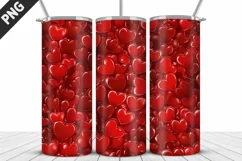 Valentines Love Skinny Tumbler PNG Wrap| Valentines Tumbler Product Image 5