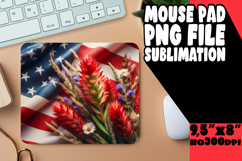 Unique Mouse Pad Sublimation Magic, USA Flag Product Image 1