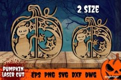 Halloween Pumpkin Laser Cut | Svg Bundle | 3D Pumpkin Product Image 7
