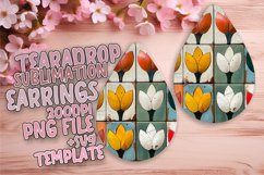 Blossoming Beauty PNG Teardrop Earring Design Sublime Product Image 1