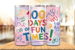 100 Days Of School Tumbler wrap, Teacher Day 20oz Tumbler Product Image 1