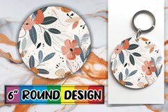 Serene Reflections: Round Sublimation Patterns Collection Product Image 1