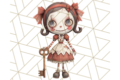 Creepy Dolls Clipart PNG Haunted Toy Characters Product Image 4