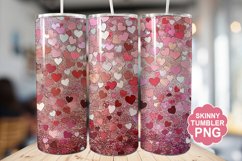 Valentine Glitter Tumbler | Valentine Tumbler Wrap Product Image 1