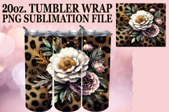 Inspiring vibes 20oz tumbler wrap, Leopard Prints Product Image 1