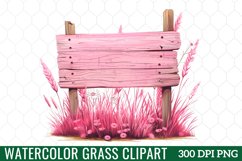 Watercolor Grass Clipart Product Image 1