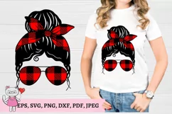 Buffalo Plaid Red Plaid Mom Life svg, Product Image 1