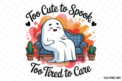 Too Cute to Spook Svg | Halloween Svg | Svg Cut Files Product Image 1