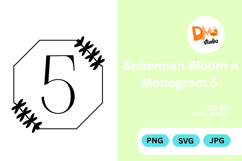 Bohemian Bloom Monogram Product Image 1