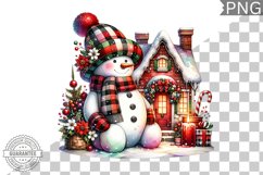 Christmas Snowman Sublimation - Clipart PNG Bundle Product Image 4