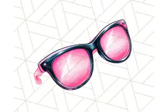 Pink Summer Clipart, Cute Beach Icons, Aesthetic PNG Product Image 4