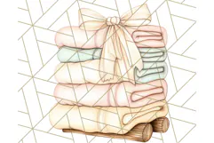Cozy Laundry Day Clipart PNG Pastel Home Decor, Home Png Product Image 4