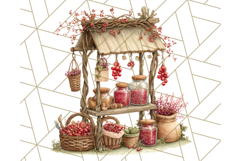 Acorn Village Clipart PNG, Fall Animal Png Product Image 4