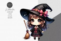 Halloween clipart, Witch clipart, Autumn clipart Product Image 1