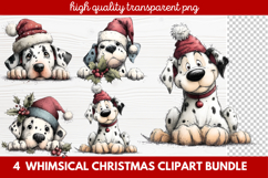 Whimsical Christmas Clipart | Cute Festive Holiday PNG Product Image 1