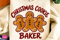 Christmas Cookie Baker PNG, Funny Christmas PNG, Christmas Product Image 2