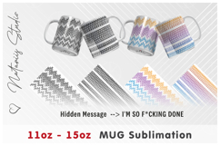 8 Adults Hidden Message Designs - 11oz/15oz Bottom Mug. Product Image 12