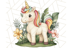 Fairy Tale Unicorn PNG Pastel Magic Clipart, Fantasy Rainbow Product Image 4