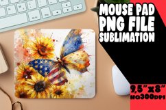 Wings of Freedom: American Flag Mouse Mat Product Image 1