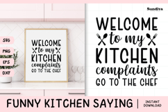 Funny Kitchen Saying SVG | Welcome To My Kitchen Product Image 1