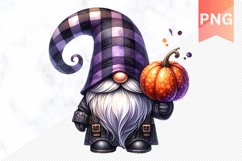 Halloween Gnome Sublimation - Clipart PNG Design Product Image 1