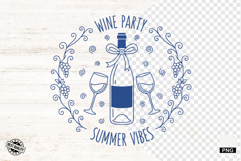 Doodle Summer Wine Clipart Product Image 1