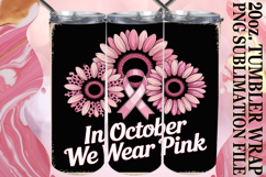SUNSHINE JOY 20oz TUMBLER WRAP, Breast Cancer Product Image 1