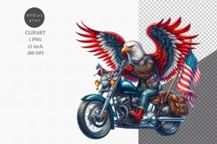 Patriotic clipart, Eagle clipart, 4th of July, Eagle Product Image 1