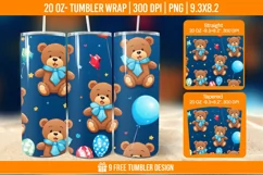 Children Toys Tumbler Wrap Designs, Sublimation Wrap Product Image 1