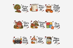 Fall Planner Stickers Clipart Bundle | 32 PNG Files, Autumn Product Image 6