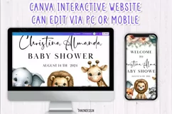 Woodland Animal Baby Shower Welcome sign, Safari, Little Product Image 3