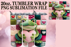 Dreamy vibes 20oz tumbler wrap, Valenines Animals Product Image 1