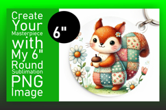 Trendy Round Design Sublimation Artwork , Animals Product Image 1