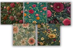 72 Vintage Watercolor Flowers | Vintage flowers BUNDLE Product Image 4