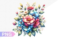 Flowers Sublimation - Clipart PNG Design Product Image 1