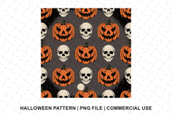 Halloween Pumpkin Pattern Png | Sublimation | Digital Paper Product Image 1