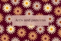 60s Retro vintage floral pattern | 60s retro floral pattern Product Image 1