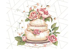 Pastel Tea Clip Art PNG with Sweets and Floral Accents Png Product Image 4