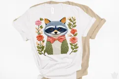 Raccoon Faux Embroidery Png Sublimation 3 Product Image 1