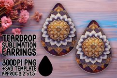 Unique Teardrop Design for Crafts , Mandala Product Image 1