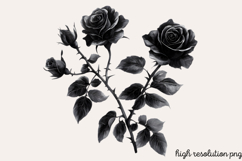 Gothic Pagan Spring Sublimation Clipart PNG Product Image 1