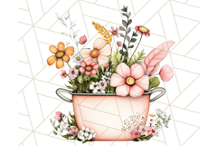 Cottagecore Kitchen Clipart, Vintage Country Floral Kitchen Product Image 4