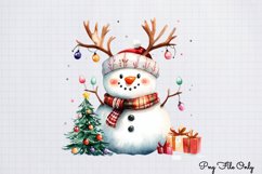 Christmas Cute-Snowman Clipart PNG Product Image 1