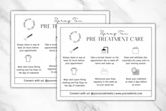 Spray Tan Pre Care & Aftercare Card Template - Minimalist Product Image 3
