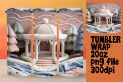 Sublimation Tumbler Template 20oz , Holiday Product Image 1