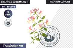 Flower Clipart PNG, Botanical Illustration Floral graphic Product Image 1